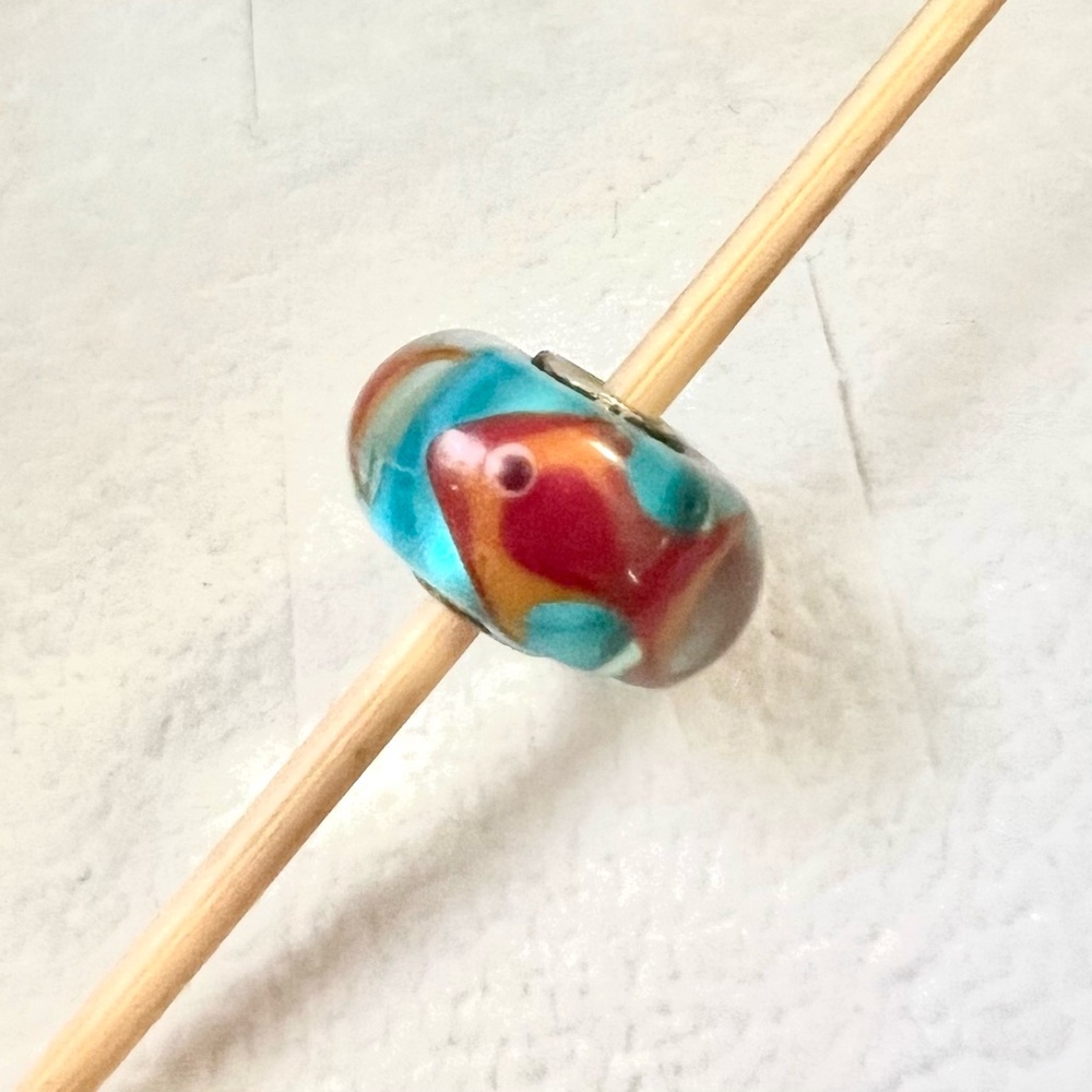 Rare! Trollbeads unique Fish bead